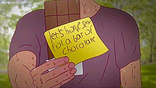 Princess Bubblegum trades sex for chocolate in park