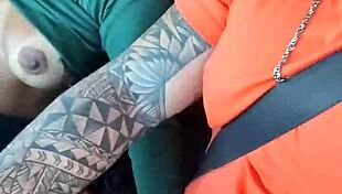 Old Couple's Car Ride in São Paulo Ends with Handjob and Face Sitting