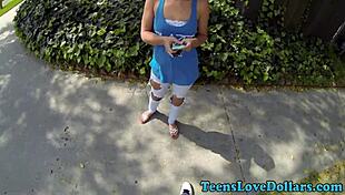 Amateur teen 18+ gets spunked in outdoor hardcore reality! 😏