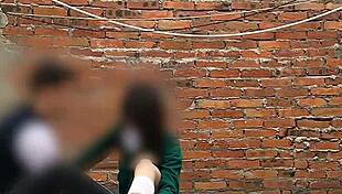 Mexican Teen Sucks Cock Behind School Classrooms In Public