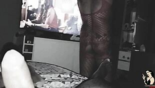 paty angel sucks married guy's big testicles