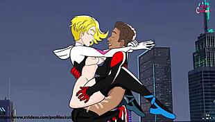 spiderman hentai cartoon anime with oral scene