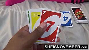 Young Ebony Girl Rides Big Dick After Spanking