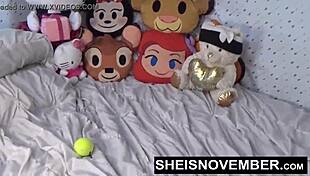 Young Ebony Girl Rides Big Dick After Spanking