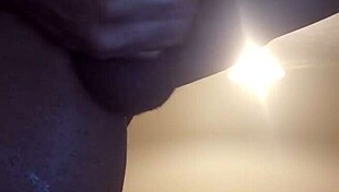 Blonde masturbates with big black cock 😏