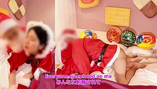 Amateur Couple Does Dirty Talk Cosplay As Naughty Santa
