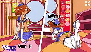 Eddy bear memories feature cartoon group sex and threesomes