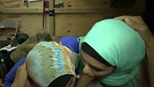 perfect teen 18+ in uniform performs solo hd operation with arab army