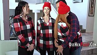 serena hill and violet spice continue thanksgiving free use family traditions with rough fucking