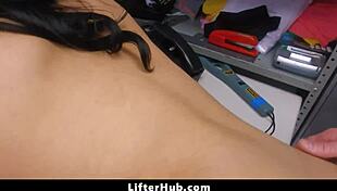 Mall guard catches kiana kumani shoplifting and punishes her