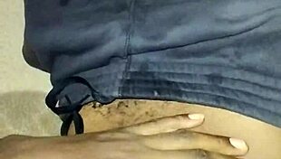 Gay Man with Big Hairy Cock Wanking Solo at Home in Hot Session