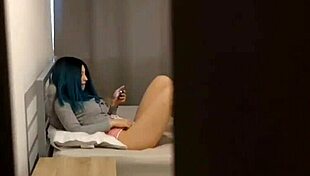 step-sister discovers me hiding in the closet