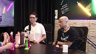 Feeling Excited, Eilani Quina Plays With Toys In Sheer Red Lingerie