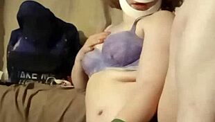 i love these purple lace feet in lingerie