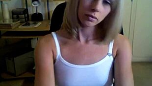 Amateur teen Kylie teases webcam in POV, stripping panties.
