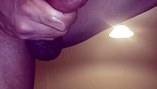 Blonde masturbates with big black cock 😏