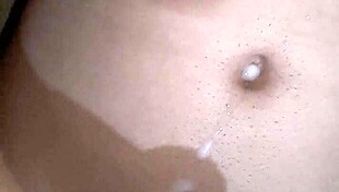 skinny guy jerks off and cums solo