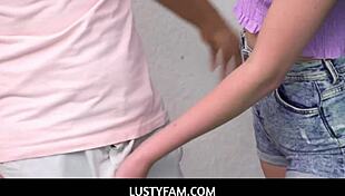 Johnny Tattoo Catches Slutty Stepdaughter Fiona Frost With Stepbro Nicky