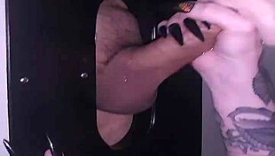 Lyrik Allure gives blowjob at gloryhole and gets facial.