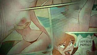 Applying Sunscreen On Hot Milf While She Tans