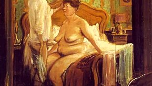 Vintage erotic illustration from antique anime collection.