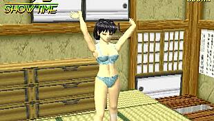 This risque 3d puzzle game from namco features dancing eyes and anime style