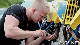 Dissolute Licie C Blows Big Prick Outdoors