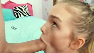 hey, natalie knight gives epic blowjob before homework grind