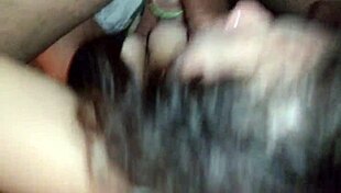 White slut gives bbc blowjob and cumshot 😈