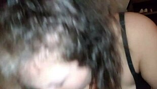 White slut gives bbc blowjob and cumshot 😈