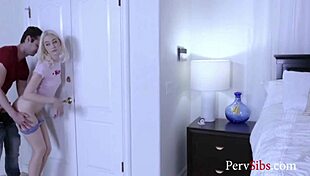 Blonde Chloe Cherry Fucks Hard to Pay Off Garage Debt