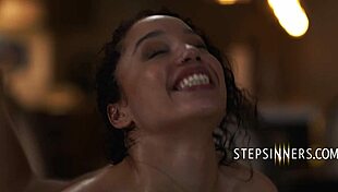 an affair with a horny ebony hottie, cheating on husband in cinema