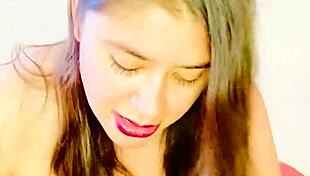 intense riding leads to real orgasm and cum in mouth