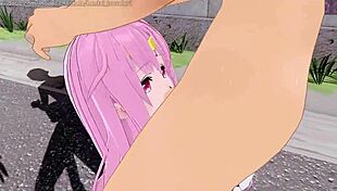 Sephie from To Love-Ru gets fucked in the streets.