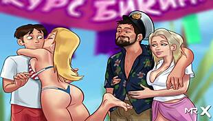 summertime saga episode with milk snack and uncensored blowjob