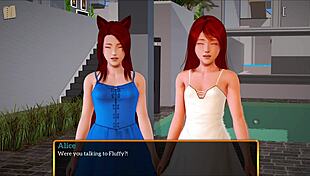 redhead plays family game