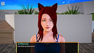 redhead plays family game