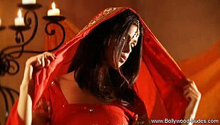 Beautiful Indian Brunette Expresses Love Through Erotic Dance and Undressing