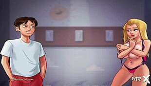 summertime saga episode with milk snack and uncensored blowjob