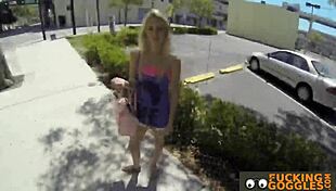 Amateur Blonde Rides For Cash In Exciting Pickup Scenario