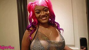 Big Tits Slut Gets Doggystyle Sex from Black African Big Cock