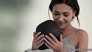 Small-Tits Beauty Banged Hard By Black Boyfriend.