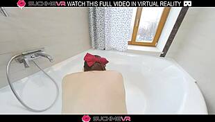 Naughty Angie Elif feels intense pleasure in bathroom deepthroat and doggystyle