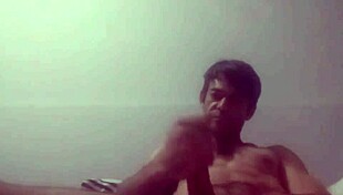 Oh wow, this BDSM masturbation in Platoon's cave is intense!