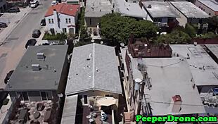 rooftop sex filmed by drone