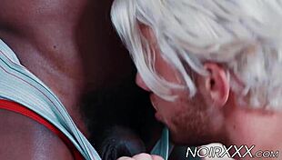 Stallion Deangelo Jackson Shows Muscular Bodybuilder Strength In Interracial Encounter