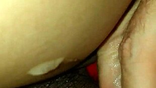 Wife bent over for intense latex doggystyle fuck