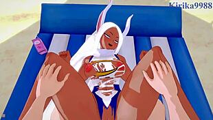 Himiko Toga and Mirko Engage in Intense POV Sex