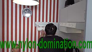 Nylon Domina Trains Her Housewife In Humiliation Techniques