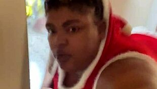 I was mad, but he got that Christmas pussy from the big tits milf in doggystyle